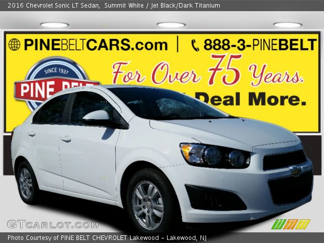 2016 Chevrolet Sonic LT Sedan in Summit White