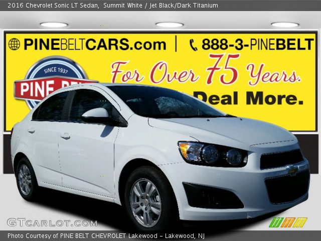 2016 Chevrolet Sonic LT Sedan in Summit White