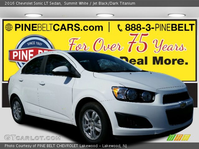 2016 Chevrolet Sonic LT Sedan in Summit White