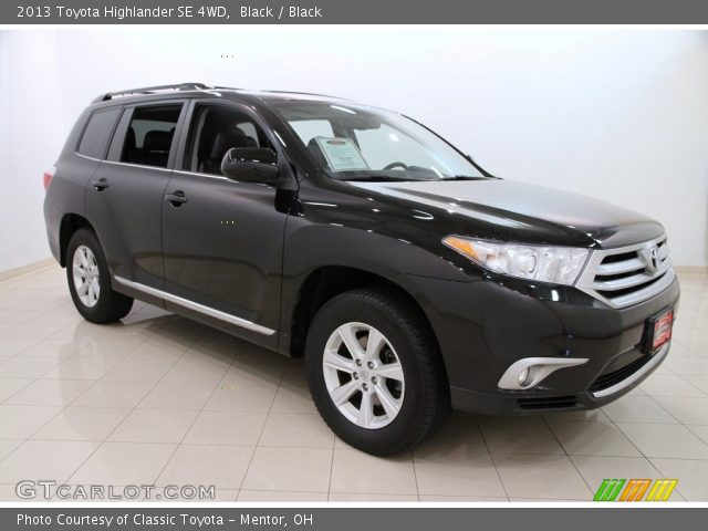 2013 Toyota Highlander SE 4WD in Black