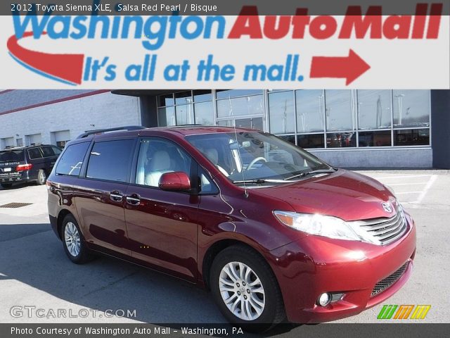 2012 Toyota Sienna XLE in Salsa Red Pearl