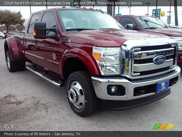 2016 Ford F350 Super Duty Lariat Crew Cab 4x4 DRW in Ruby Red Metallic