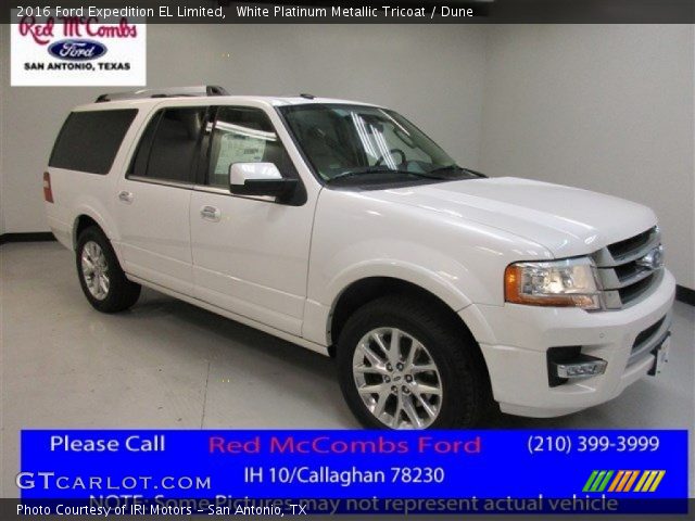 2016 Ford Expedition EL Limited in White Platinum Metallic Tricoat