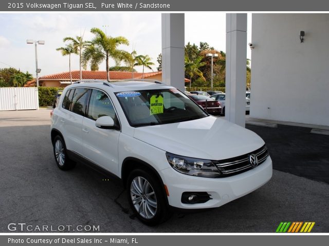 2015 Volkswagen Tiguan SEL in Pure White