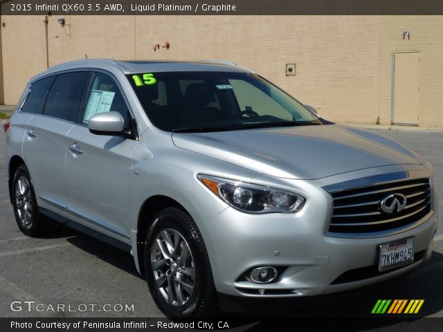 2015 Infiniti QX60 3.5 AWD in Liquid Platinum