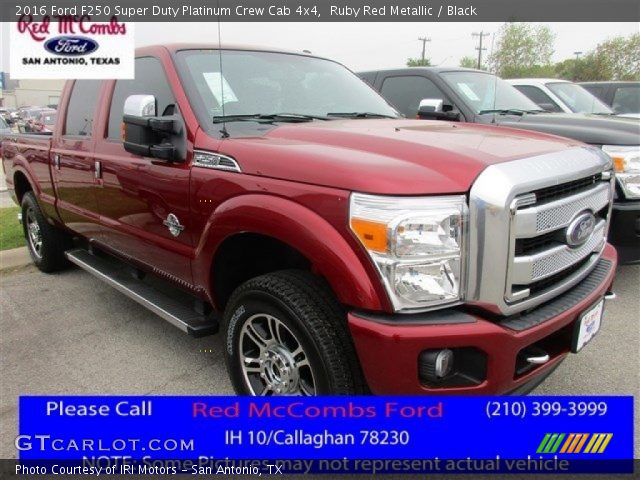 2016 Ford F250 Super Duty Platinum Crew Cab 4x4 in Ruby Red Metallic