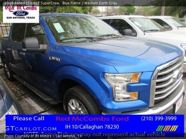 2016 Ford F150 XLT SuperCrew in Blue Flame