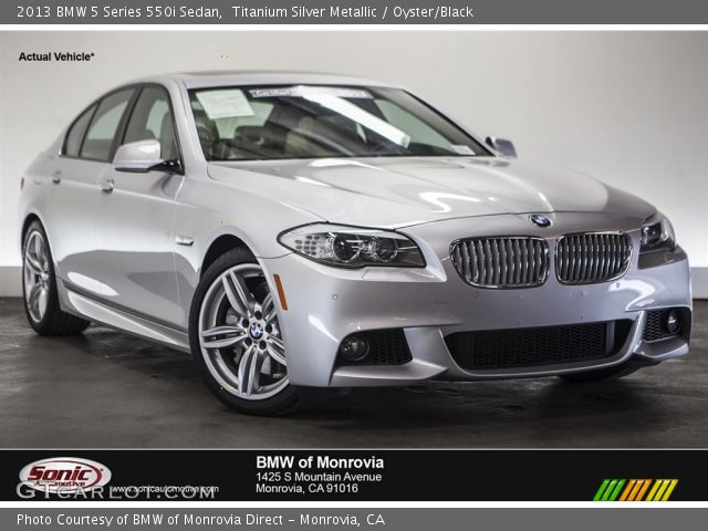 2013 BMW 5 Series 550i Sedan in Titanium Silver Metallic
