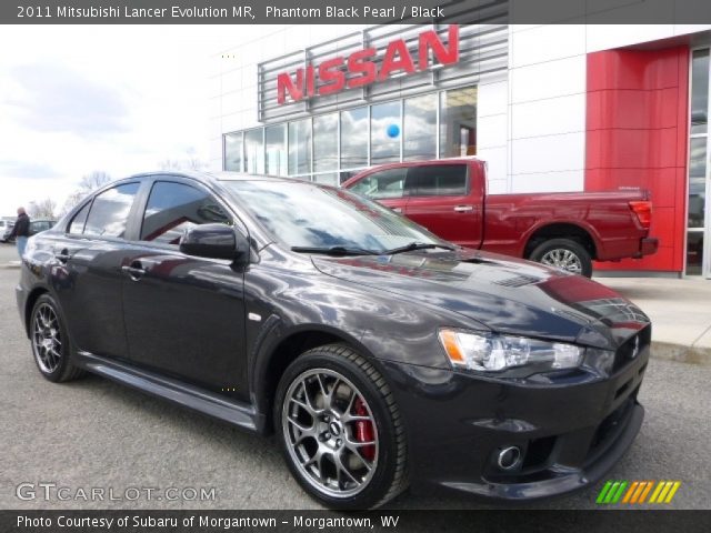 2011 Mitsubishi Lancer Evolution MR in Phantom Black Pearl