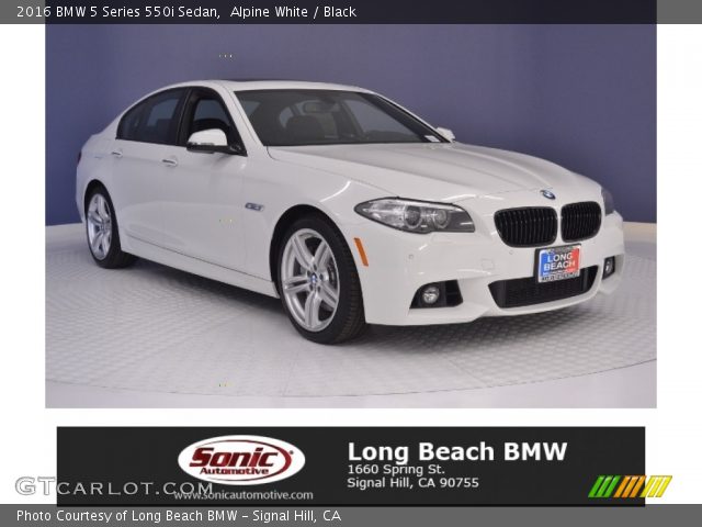 2016 BMW 5 Series 550i Sedan in Alpine White