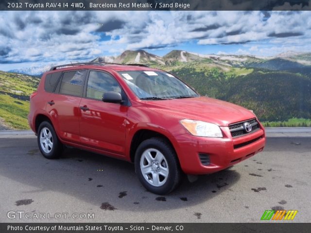 2012 Toyota RAV4 I4 4WD in Barcelona Red Metallic