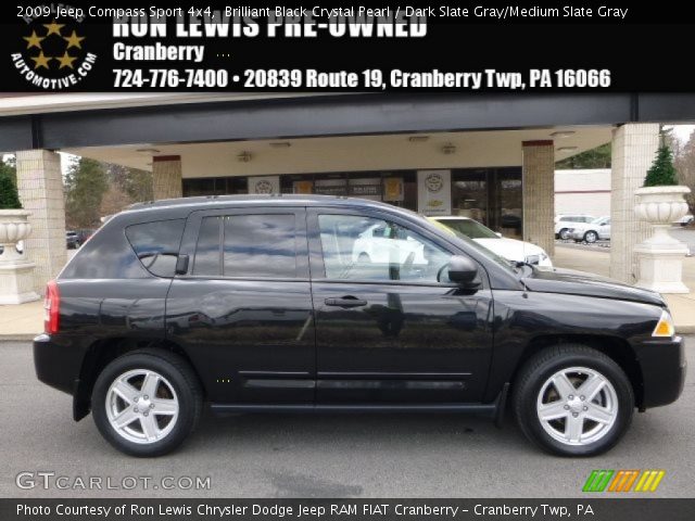 2009 Jeep Compass Sport 4x4 in Brilliant Black Crystal Pearl