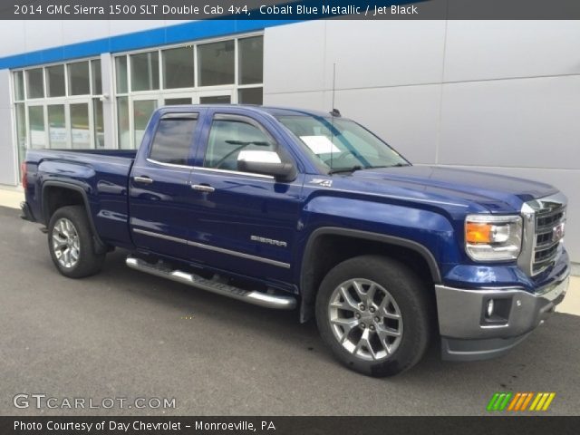 2014 GMC Sierra 1500 SLT Double Cab 4x4 in Cobalt Blue Metallic