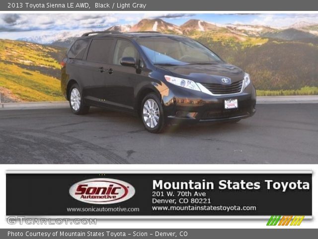 2013 Toyota Sienna LE AWD in Black