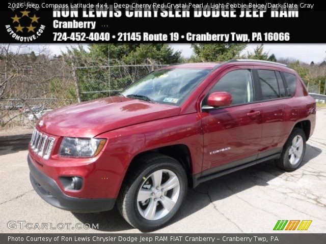 2016 Jeep Compass Latitude 4x4 in Deep Cherry Red Crystal Pearl