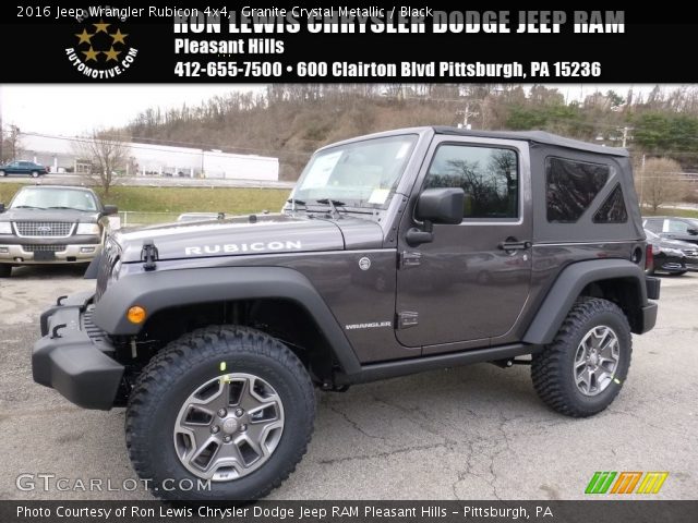 2016 Jeep Wrangler Rubicon 4x4 in Granite Crystal Metallic