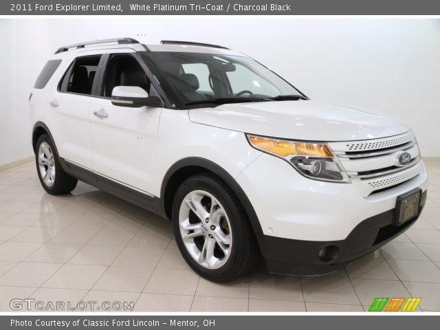 2011 Ford Explorer Limited in White Platinum Tri-Coat