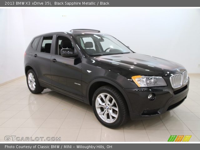 2013 BMW X3 xDrive 35i in Black Sapphire Metallic