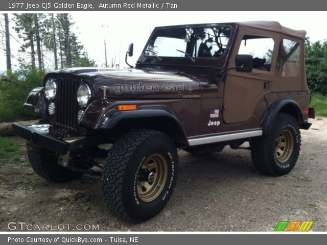 1977 Jeep CJ5 Golden Eagle in Autumn Red Metallic