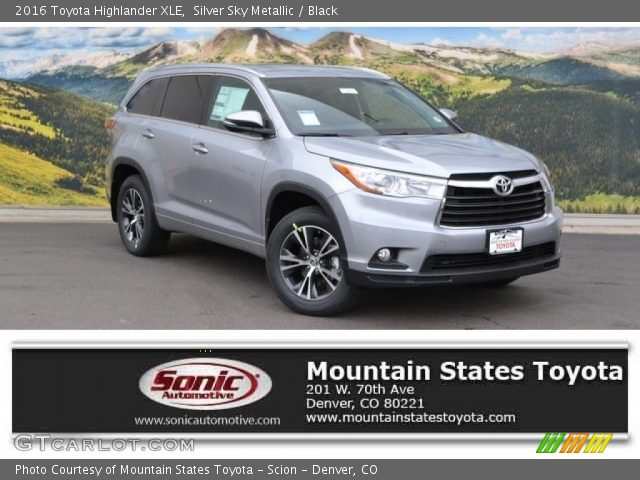 2016 Toyota Highlander XLE in Silver Sky Metallic