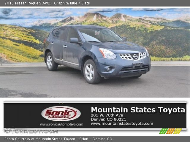 2013 Nissan Rogue S AWD in Graphite Blue