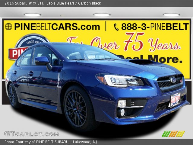 2016 Subaru WRX STI in Lapis Blue Pearl
