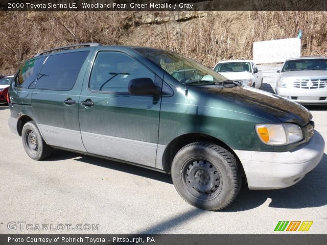 2000 Toyota Sienna LE in Woodland Pearl Green Metallic