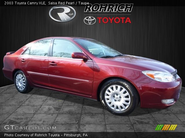 2003 Toyota Camry XLE in Salsa Red Pearl