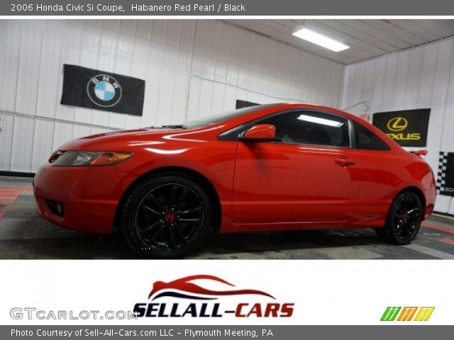 2006 Honda Civic Si Coupe in Habanero Red Pearl