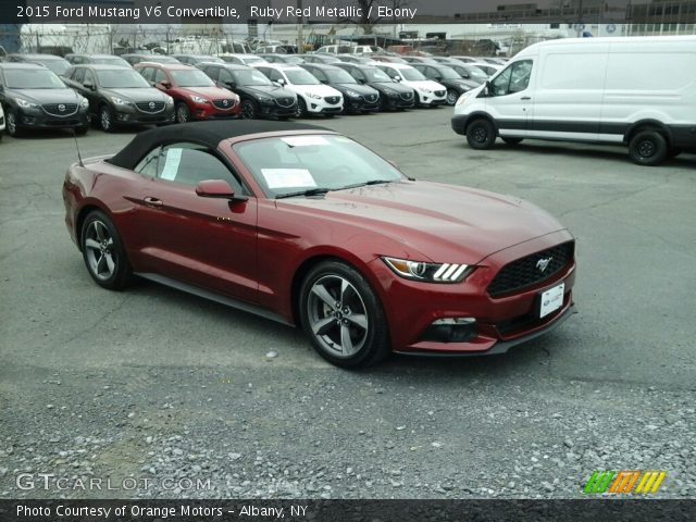 2015 Ford Mustang V6 Convertible in Ruby Red Metallic