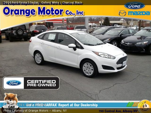 2014 Ford Fiesta S Sedan in Oxford White