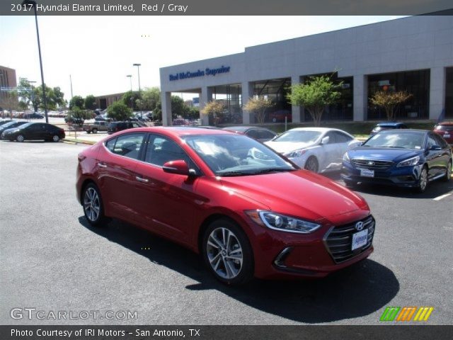 2017 Hyundai Elantra Limited in Red