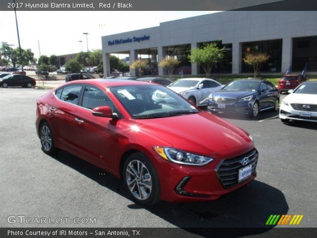 2017 Hyundai Elantra Limited in Red