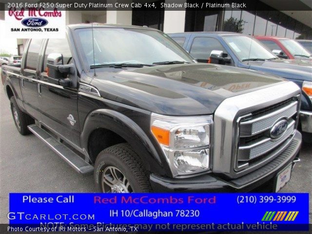 2016 Ford F250 Super Duty Platinum Crew Cab 4x4 in Shadow Black