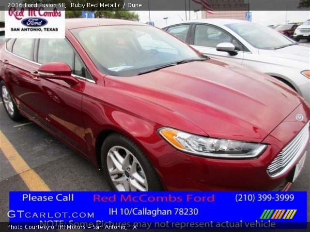 2016 Ford Fusion SE in Ruby Red Metallic