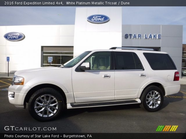 2016 Ford Expedition Limited 4x4 in White Platinum Metallic Tricoat