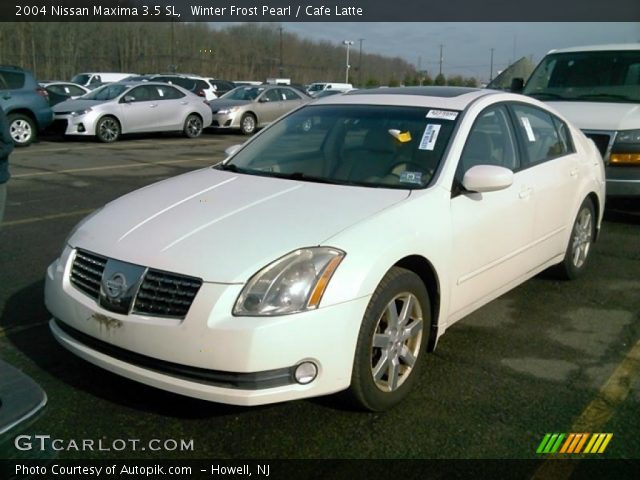 2004 Nissan Maxima 3.5 SL in Winter Frost Pearl