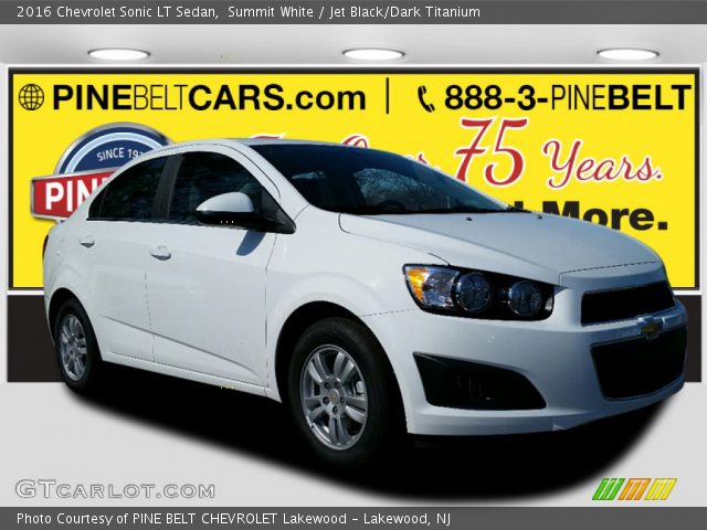 2016 Chevrolet Sonic LT Sedan in Summit White