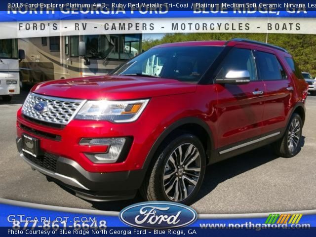 2016 Ford Explorer Platinum 4WD in Ruby Red Metallic Tri-Coat
