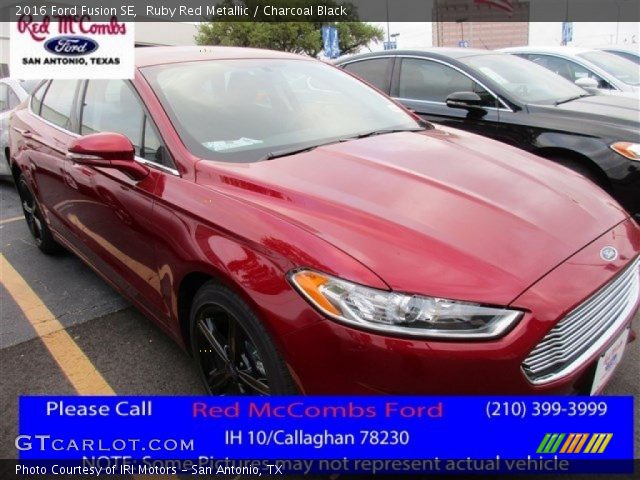 2016 Ford Fusion SE in Ruby Red Metallic