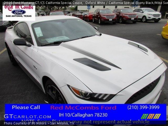 2016 Ford Mustang GT/CS California Special Coupe in Oxford White