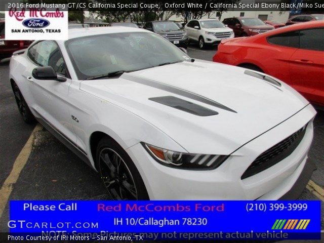 2016 Ford Mustang GT/CS California Special Coupe in Oxford White
