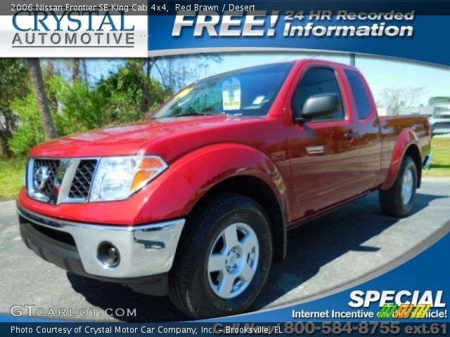 2006 Nissan Frontier SE King Cab 4x4 in Red Brawn