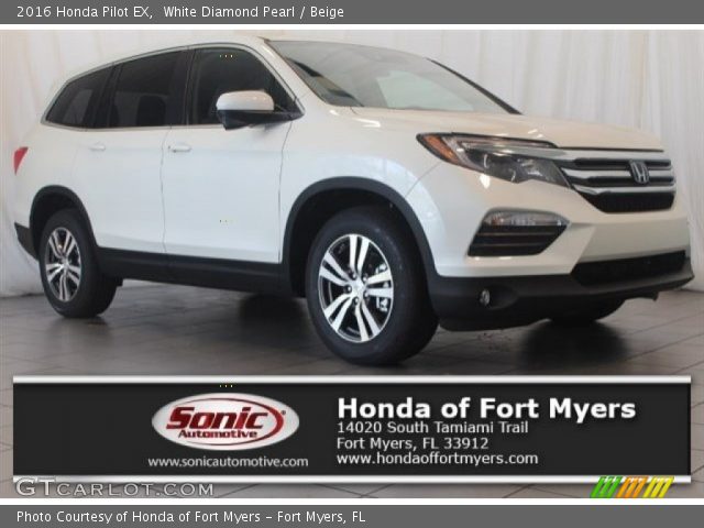 2016 Honda Pilot EX in White Diamond Pearl