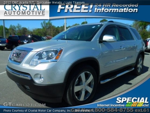 2012 GMC Acadia SLT in Quicksilver Metallic