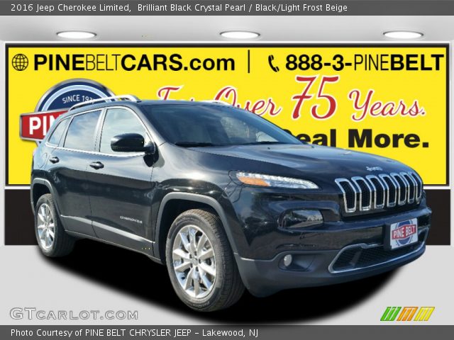 2016 Jeep Cherokee Limited in Brilliant Black Crystal Pearl