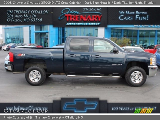 2008 Chevrolet Silverado 2500HD LTZ Crew Cab 4x4 in Dark Blue Metallic