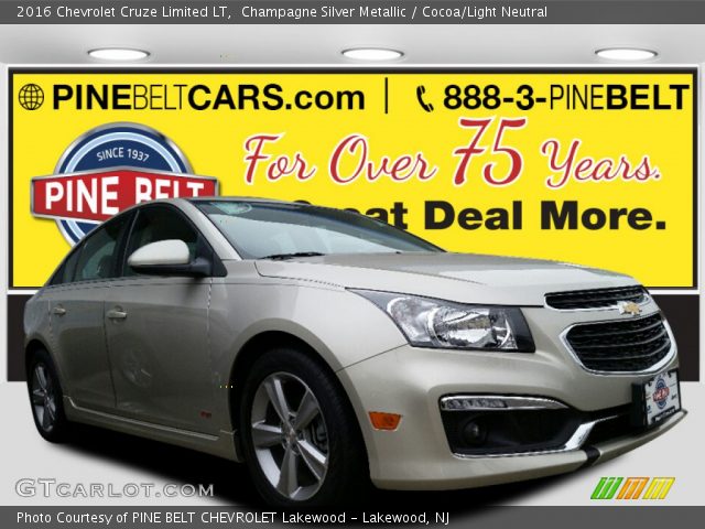 2016 Chevrolet Cruze Limited LT in Champagne Silver Metallic