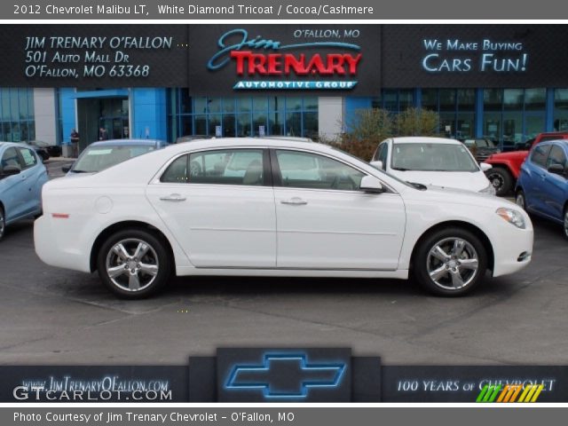 2012 Chevrolet Malibu LT in White Diamond Tricoat