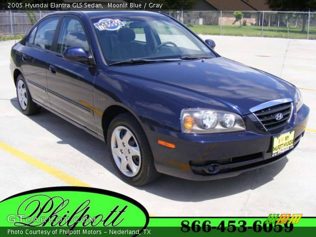 2005 Hyundai Elantra GLS Sedan in Moonlit Blue